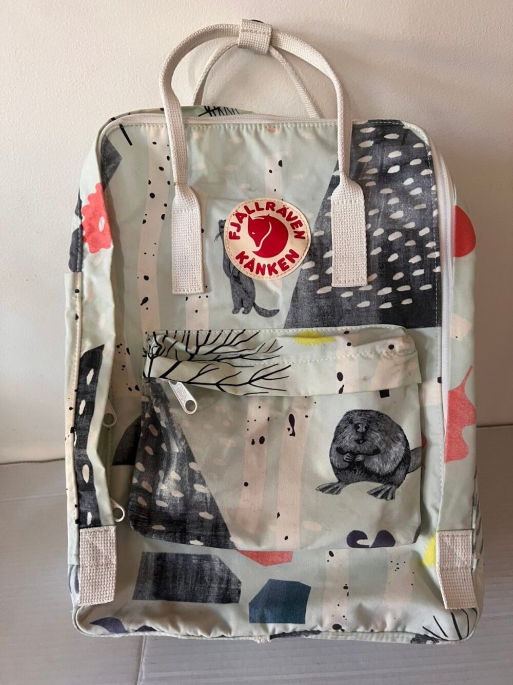 Fjallraven Kanken Art Special Edition Backpack Birch Foreset